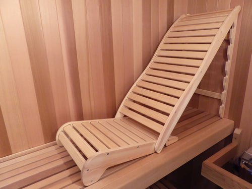 Adjustable Sauna Bench Recliner