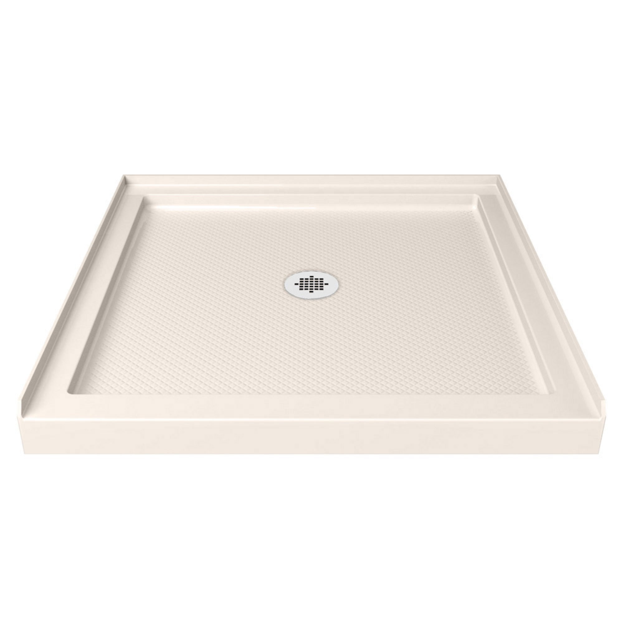 DreamLine SlimLine 42 inch D x 42 inch W x 2 3/4 inch H Center Drain Single Threshold Shower Base