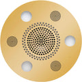 ThermaSol Serenity Light, Sound, Rain System Round in Polished Gold Finish Polished Gold / Round ThermaSol slsrrd-pg.jpg