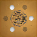 ThermaSol Serenity Light, Sound, Rain System Square in Antique Brass Finish Antique Brass / Square ThermaSol slsrsq-ab.jpg