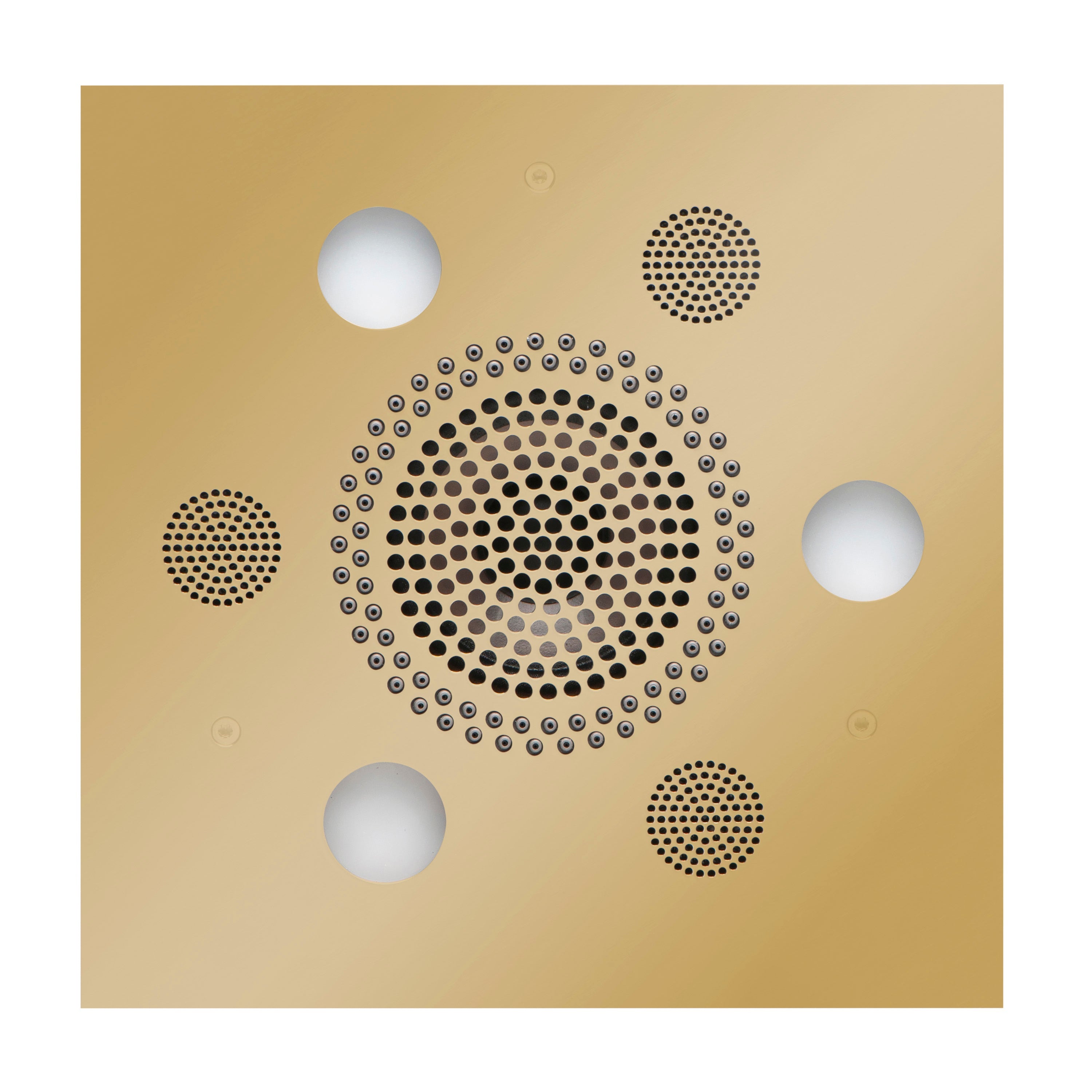 Serenity Advanced Rainhead - Square - Polished Brass