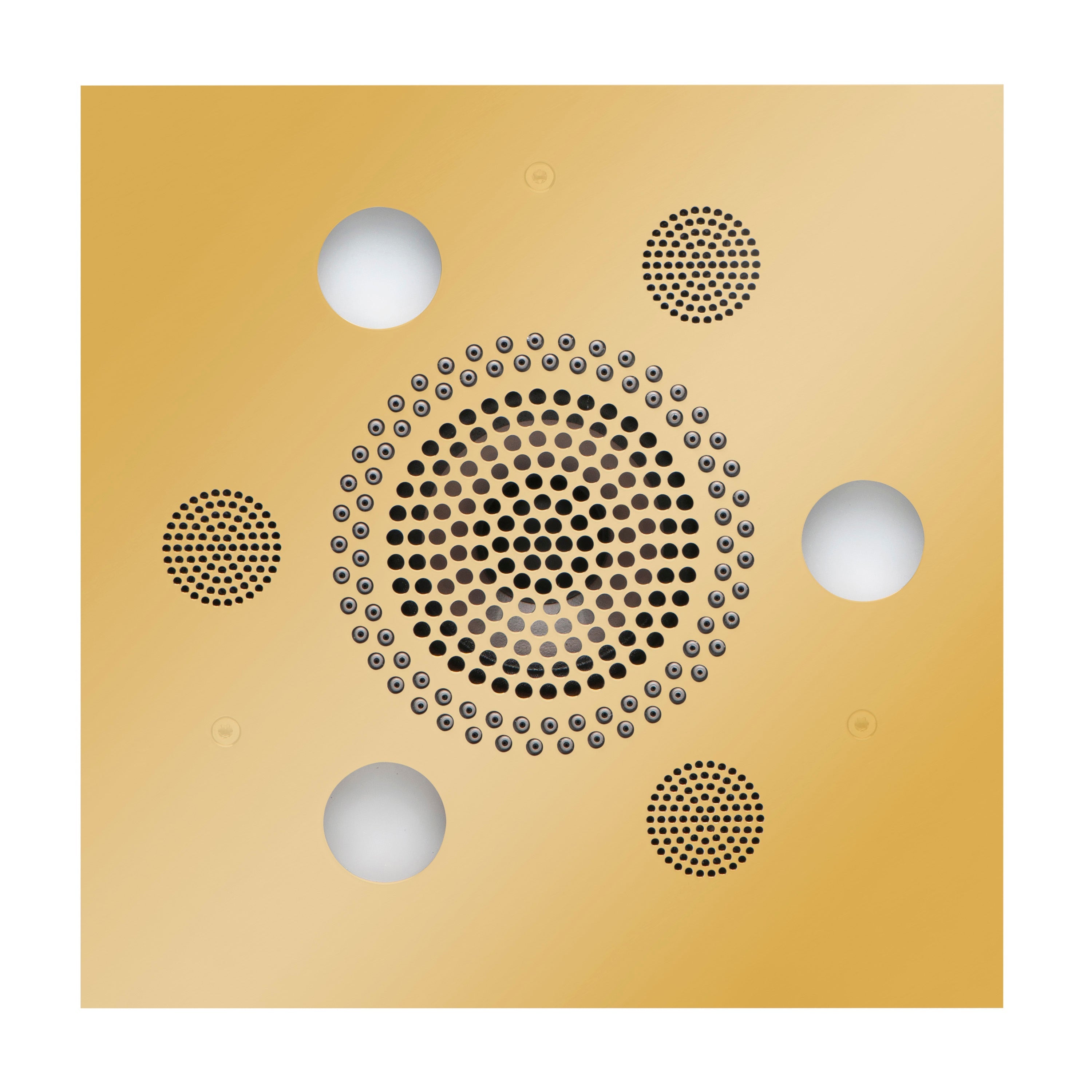 Serenity Advanced Rainhead - Square - Polished Gold