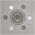 ThermaSol Serenity Light, Sound, Rain System Square in Satin Chrome Finish Satin Chrome / Square ThermaSol slsrsq-sc.jpg