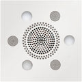 ThermaSol Serenity Light, Sound, Rain System Square in White Finish White / Square ThermaSol slsrsq-wht.jpg