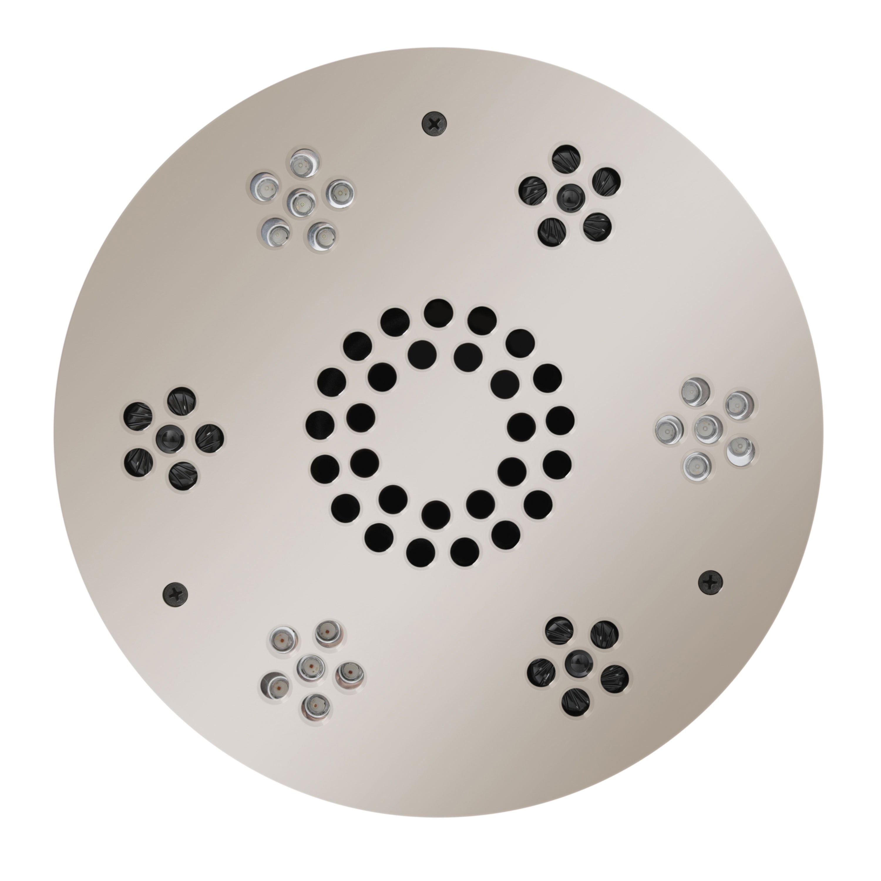 Serenity Essential System - Round - Chromatherapy + Audiotherapy - Polished Nickel