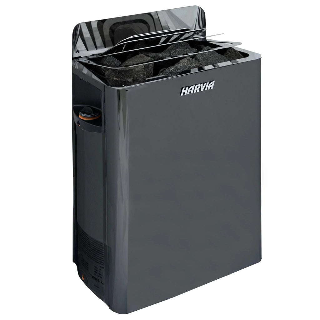 Harvia Wall Sauna Heater 8kw Stainless Steel with Built-In Controls(250-425cf) Black Stainless Steel Harvia thewallheaterblacknobg_1024x1024_2x_jpg_f442e768-8f0e-4820-86dd-c74bff948dd2.webp