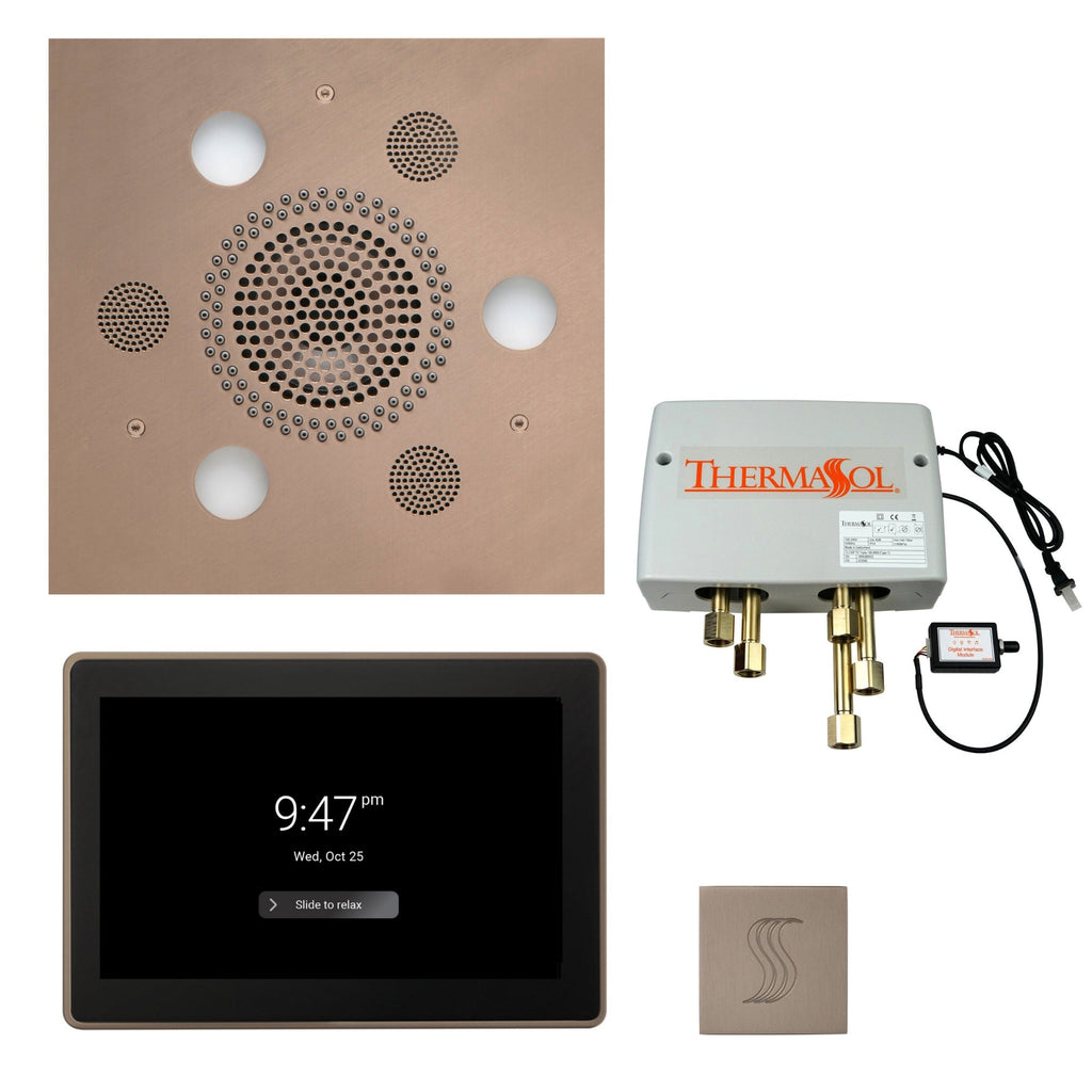 Total Wellness Package ThermaTouch2 15 — Serenity Advanced (Square) / Satin Nickel / No Steam Generator,ThermaTouch2 15 — Serenity Advanced (Square) / Satin Nickel / PRO Series III 84 (6kW),ThermaTouch2 15 — Serenity Advanced (Square) / Satin Nickel / PRO