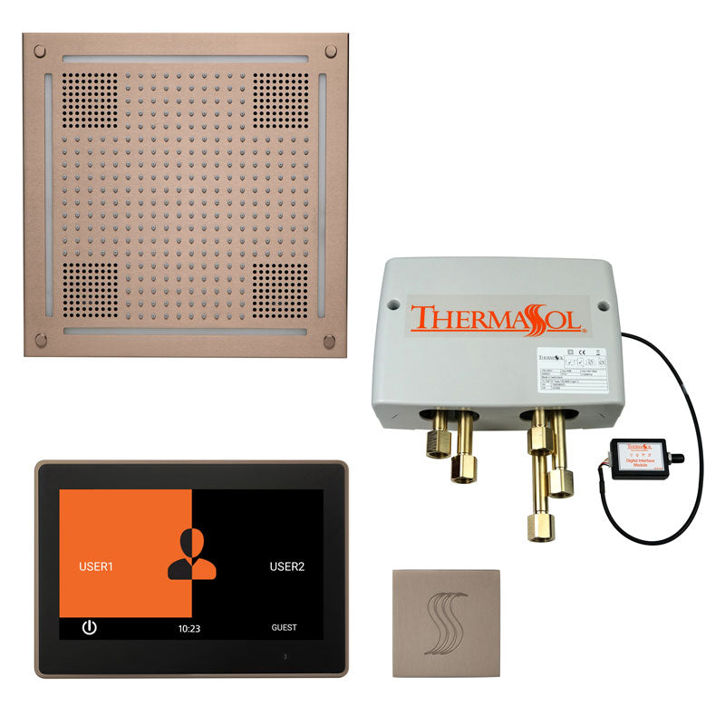 Total Wellness Package ThermaTouch2 10 — HydroVive 18 / Satin Nickel / No Steam Generator,ThermaTouch2 10 — HydroVive 18 / Satin Nickel / PRO Series III 84 (6kW),ThermaTouch2 10 — HydroVive 18 / Satin Nickel / PRO Series III 140 (8kW),ThermaTouch2 10 — Hy