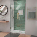 DreamLine Unidoor-LS 42 - 43 inch W x 72 inch H Frameless Hinged Shower Door