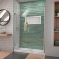 DreamLine Unidoor-LS 50 - 51 inch W x 72 inch H Frameless Hinged Shower Door