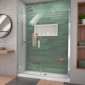 DreamLine Unidoor-LS 56 - 57 inch W x 72 inch H Frameless Hinged Shower Door with L-Bar