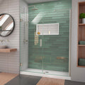 DreamLine Unidoor-LS 55 - 56 inch W x 72 inch H Frameless Hinged Shower Door