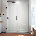DreamLine Unidoor Plus 56 - 56 1/2 inch W x 72 inch H Frameless Hinged Shower Door