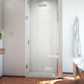DreamLine Unidoor Plus 29 - 29 1/2 inch W x 72 inch H Frameless Hinged Shower Door