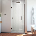 DreamLine Unidoor Plus 34 - 34 1/2 inch W x 72 inch H Frameless Hinged Shower Door