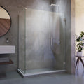 DreamLine Unidoor Plus 40 inch W x 34 3/8 inch D x 72 inch H Frameless Hinged Shower Enclosure