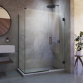 DreamLine Unidoor Plus 60 1/2 inch W x 34 3/8 inch D x 72 inch H Frameless Hinged Shower Enclosure