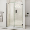DreamLine Unidoor 48 - 49 inch W x 72 inch H Frameless Hinged Shower Door with Support Arm