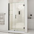 DreamLine Unidoor 45 - 46 inch W x 72 inch H Frameless Hinged Shower Door with Shelves
