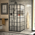 DreamLine Unidoor Toulon 34 3/8 inch D x 33 7/8 inch W x 72 inch H Frameless Hinged Shower Enclosure