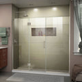 DreamLine Unidoor-X 67 1/2 - 68 inch W x 72 inch H Frameless Hinged Shower Door
