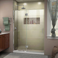 DreamLine Unidoor-X 49 inch W x 72 inch H Frameless Hinged Shower Door