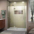 DreamLine Unidoor-X 56 1/2 - 57 inch W x 72 inch H Frameless Hinged Shower Door