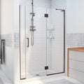 DreamLine Unidoor-X 60 1/2 - 61 inch W x 72 inch H Frameless Hinged Shower Door