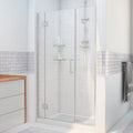 DreamLine Unidoor-X 72 1/2 - 73 inch W x 72 inch H Frameless Hinged Shower Door