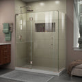 DreamLine Unidoor-X 58 inch W x 30 3/8 inch D x 72 inch H Frameless Hinged Shower Enclosure