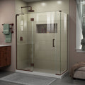 DreamLine Unidoor-X 58 1/2 inch W x 34 3/8 inch D x 72 inch H Frameless Hinged Shower Enclosure