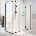 DreamLine Unidoor-X 70 inch W x 34 3/8 inch D x 72 inch H Frameless Hinged Shower Enclosure