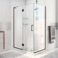 DreamLine Unidoor-X 36 3/8 inch W x 34 inch D x 72 inch H Frameless Hinged Shower Enclosure