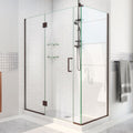 DreamLine Unidoor-X 35 inch W x 30 3/8 inch D x 72 inch H Frameless Hinged Shower Enclosure