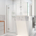 DreamLine Unidoor-X 59 inch W x 36 3/8 inch D x 72 inch H Frameless Hinged Shower Enclosure