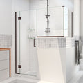 DreamLine Unidoor-X 60 inch W x 30 3/8 inch D x 72 inch H Frameless Hinged Shower Enclosure