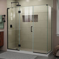 DreamLine Unidoor-X 69 1/2 inch W x 34 3/8 inch D x 72 inch H Frameless Hinged Shower Enclosure