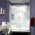 DreamLine Visions 30 inch D x 60 inch W x 76 3/4 inch H Semi-Frameless Sliding Shower Door