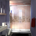 DreamLine Visions 56 - 60 inch W x 72 inch H Semi-Frameless Sliding Shower Door
