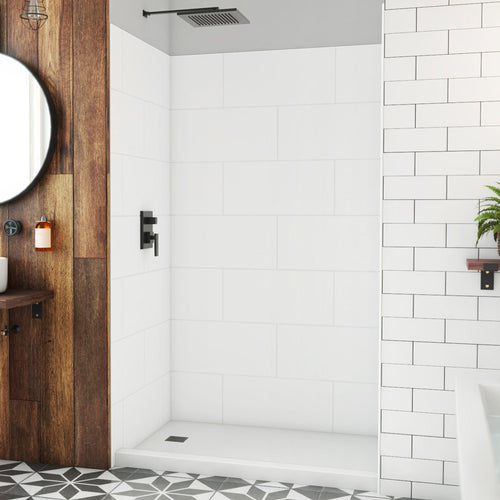 DreamLine DreamStone 36 inch D x 50 inch W x 84 inch H Shower Wall Kit