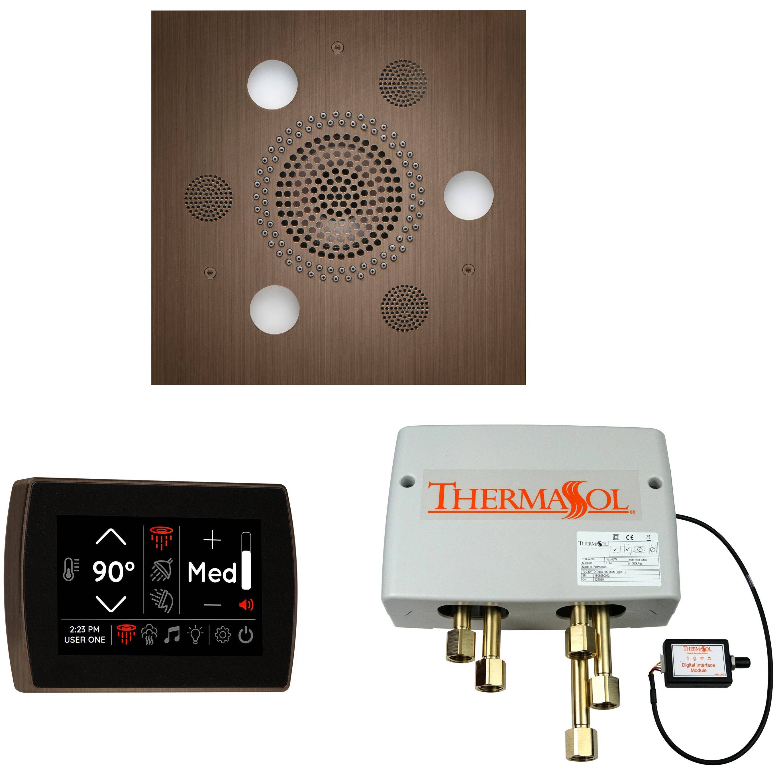ThermaSol Wellness Shower Package with SignaTouch Square in Antique Copper Finish Antique Copper / Square ThermaSol wspss-acop.jpg
