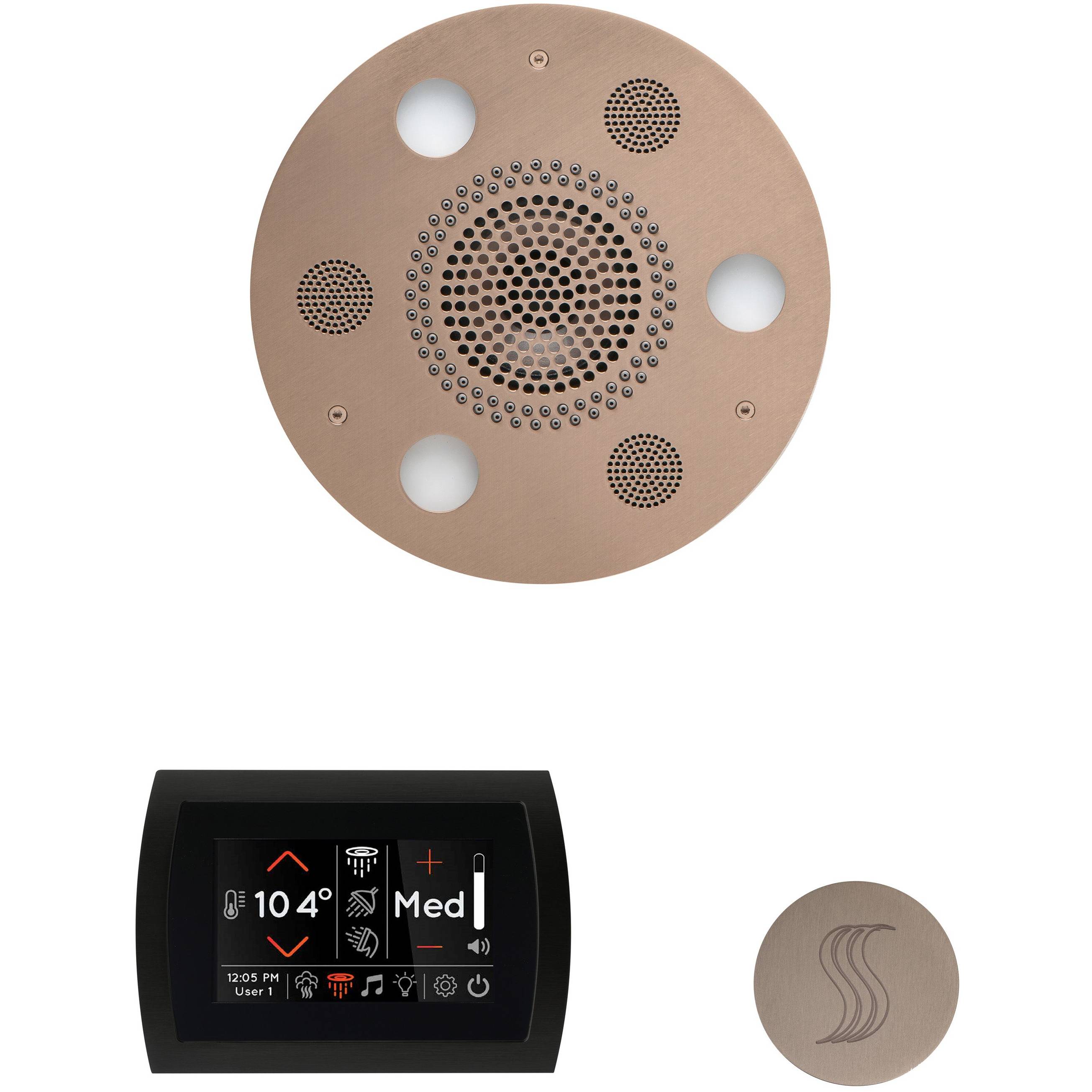 ThermaSol Wellness Steam Package with SignaTouch Round in Satin Nickel Finish Satin Nickel / Round ThermaSol wstpsr-sn.jpg