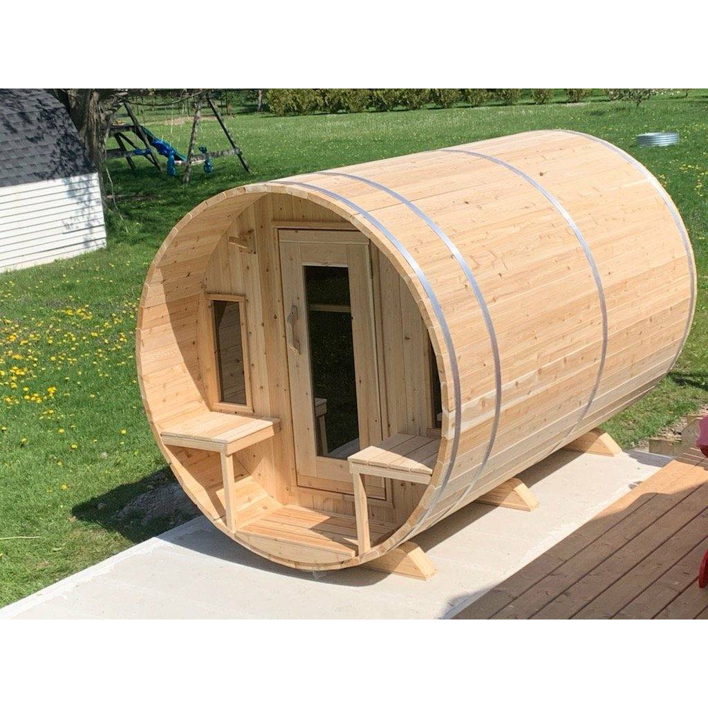 Dundalk Tranquility Barrel Sauna 6'6" x 9'10" Dundalk LeisureCraft IMG_5866.jpg