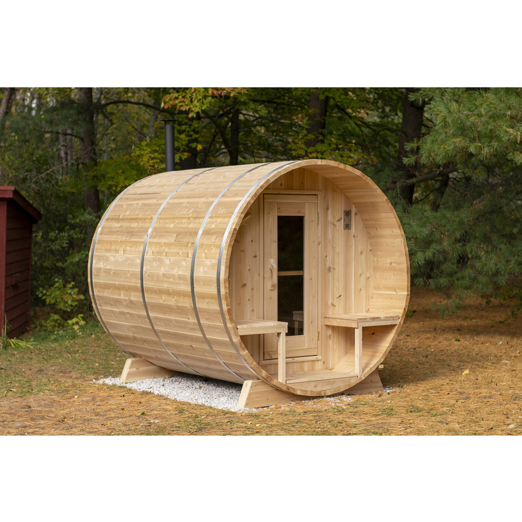 Dundalk Serenity Barrel Sauna  - 6'6" x 6'6" Dundalk LeisureCraft Print_2x2Barrel-6649.jpg