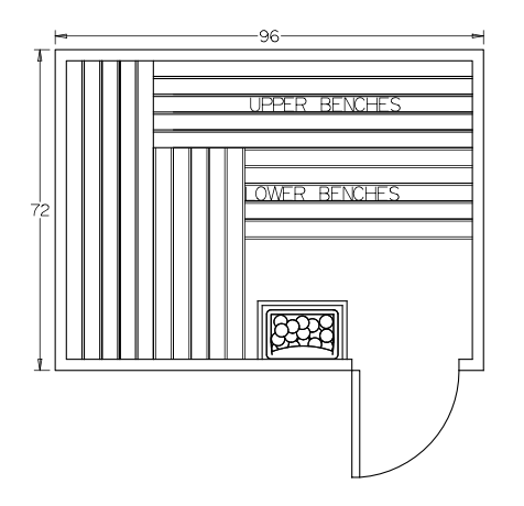 Finnish Sauna Builders 6' x 8' x 7' Pre-Built Outdoor Sauna Kit with A-Frame Cedar Shake Roof