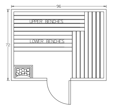 Finnish Sauna Builders 6' x 8' x 7' Pre-Built Outdoor Sauna Kit with A-Frame Cedar Shake Roof