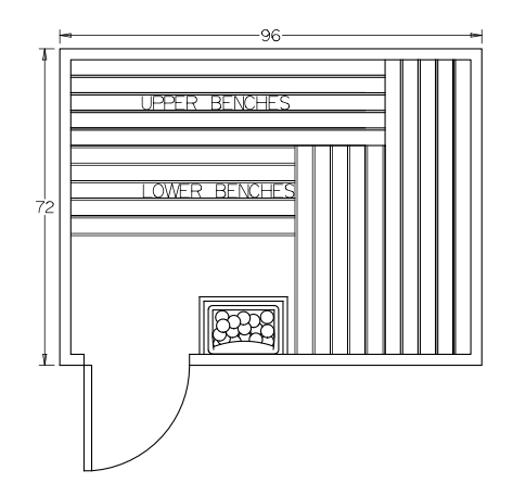 Finnish Sauna Builders 6' x 8' x 7' Pre-Built Outdoor Sauna Kit with A-Frame Cedar Shake Roof