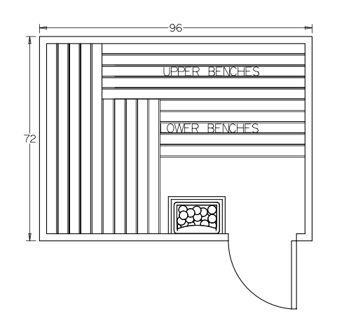 Finnish Sauna Builders 6' x 8' x 7' Pre-Built Outdoor Sauna Kit with Cedar Panelized Roof