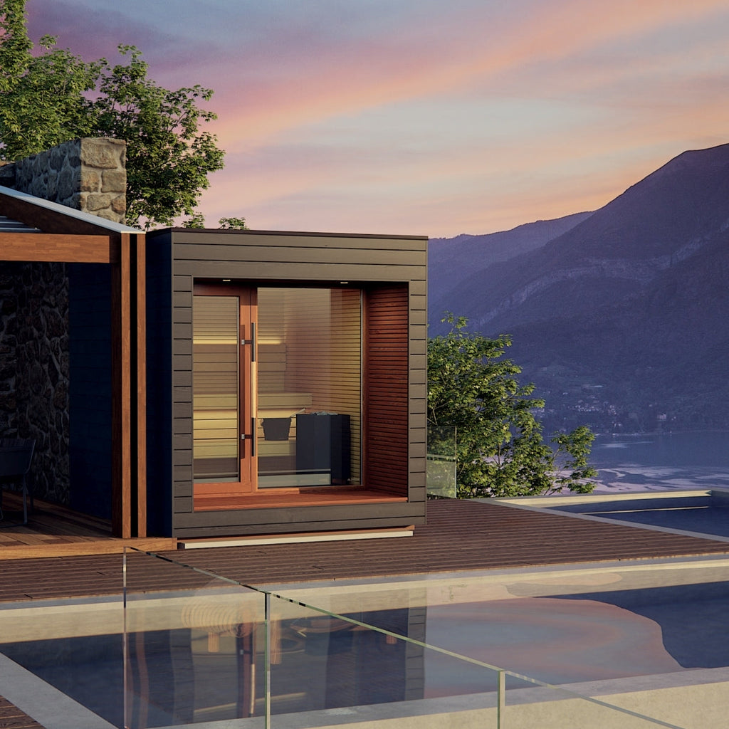 Auroom Arti Outdoor Sauna by Thermory