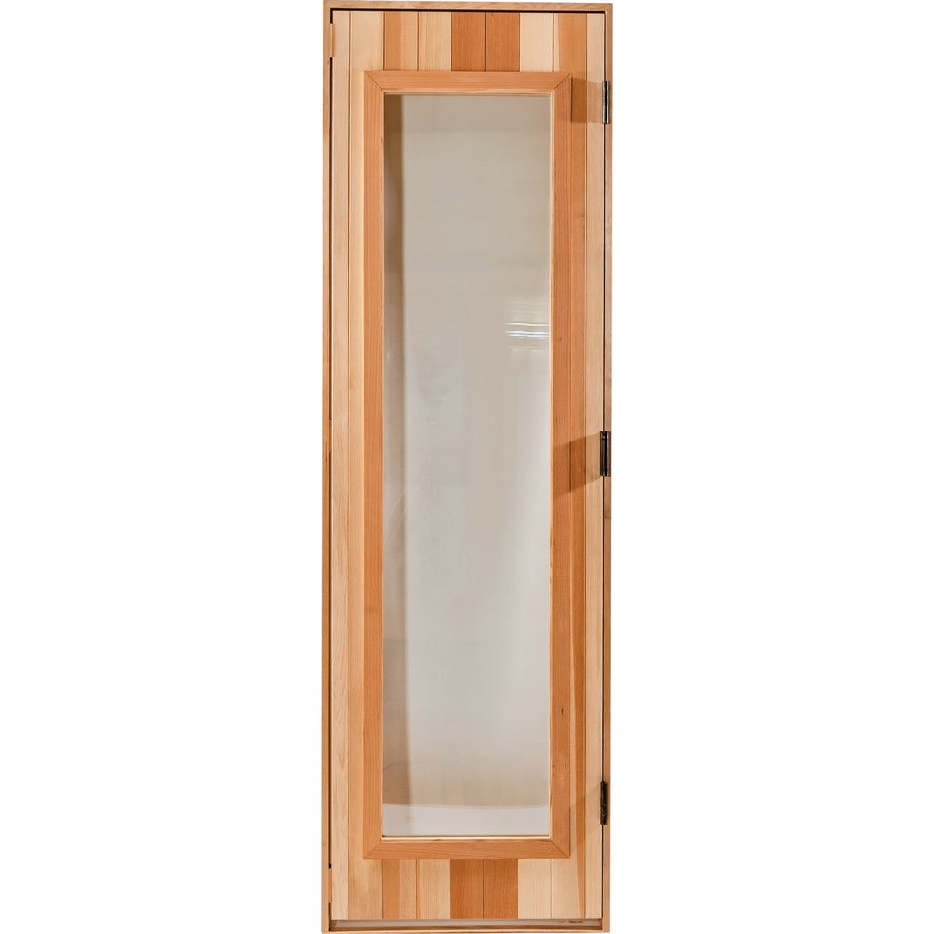 Finnish Sauna Builders Cedar Sauna Door 2' x 6'8" with Clear 16"x60" Tempered Thermo Glass Finnish Sauna Builders cedar-16x60-1_0c6306d1-a930-434d-895e-d89a469d143e.png